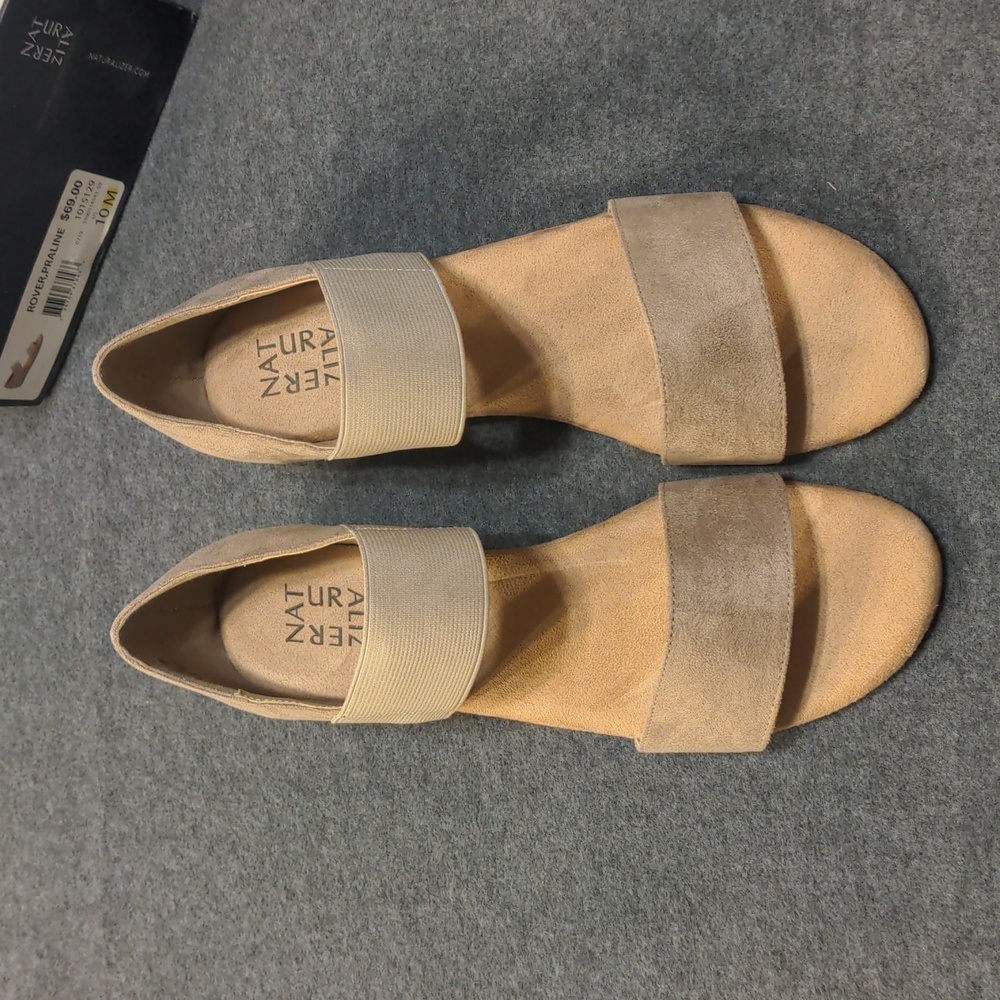 Naturalizer Rover Flat Sandal, Womens 8, Praline NWT